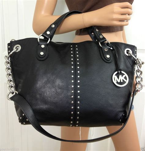 michael kors astor large satchel black